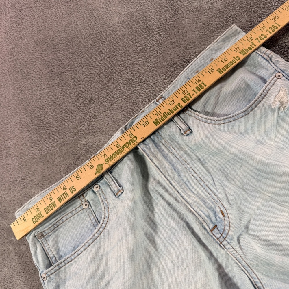 Madewell The Slouchy Boyjean Women 30 Light Wash Distressed Straight Leg Jeans - Picture 5 of 11